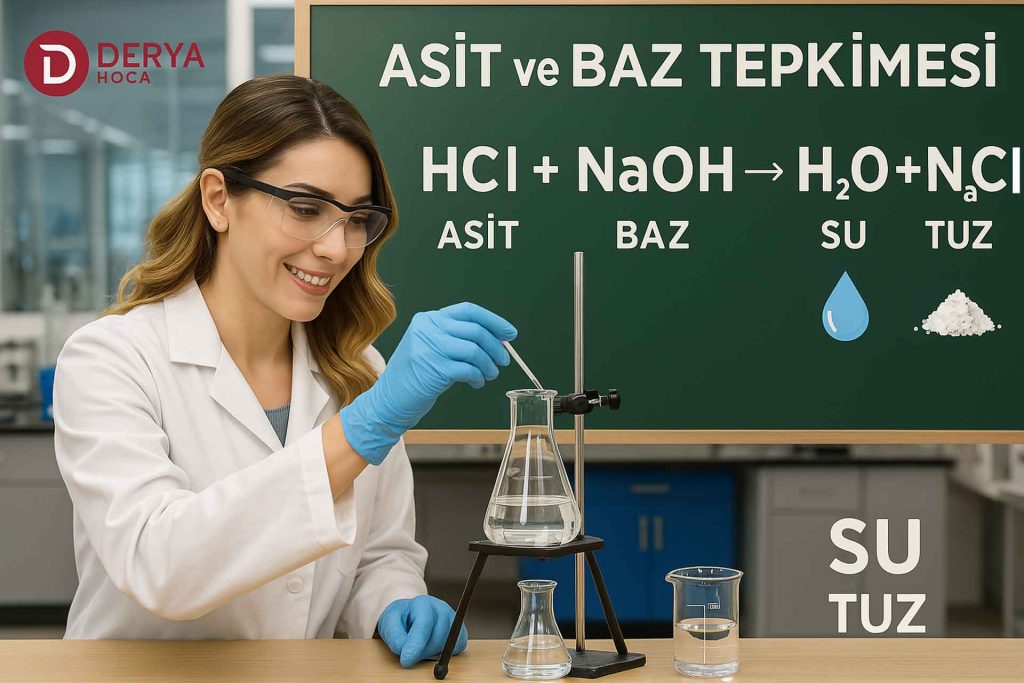 Madde ve Endüstri Ünitesi Asitler ve Bazlar konusu Derya Hoca Yanında Laboratuvar Dersi Asit Baz Nötralleşme Tepkimesi Lightboard Dersleri 8. Sınıf Fen Bilgisi Özel Ders