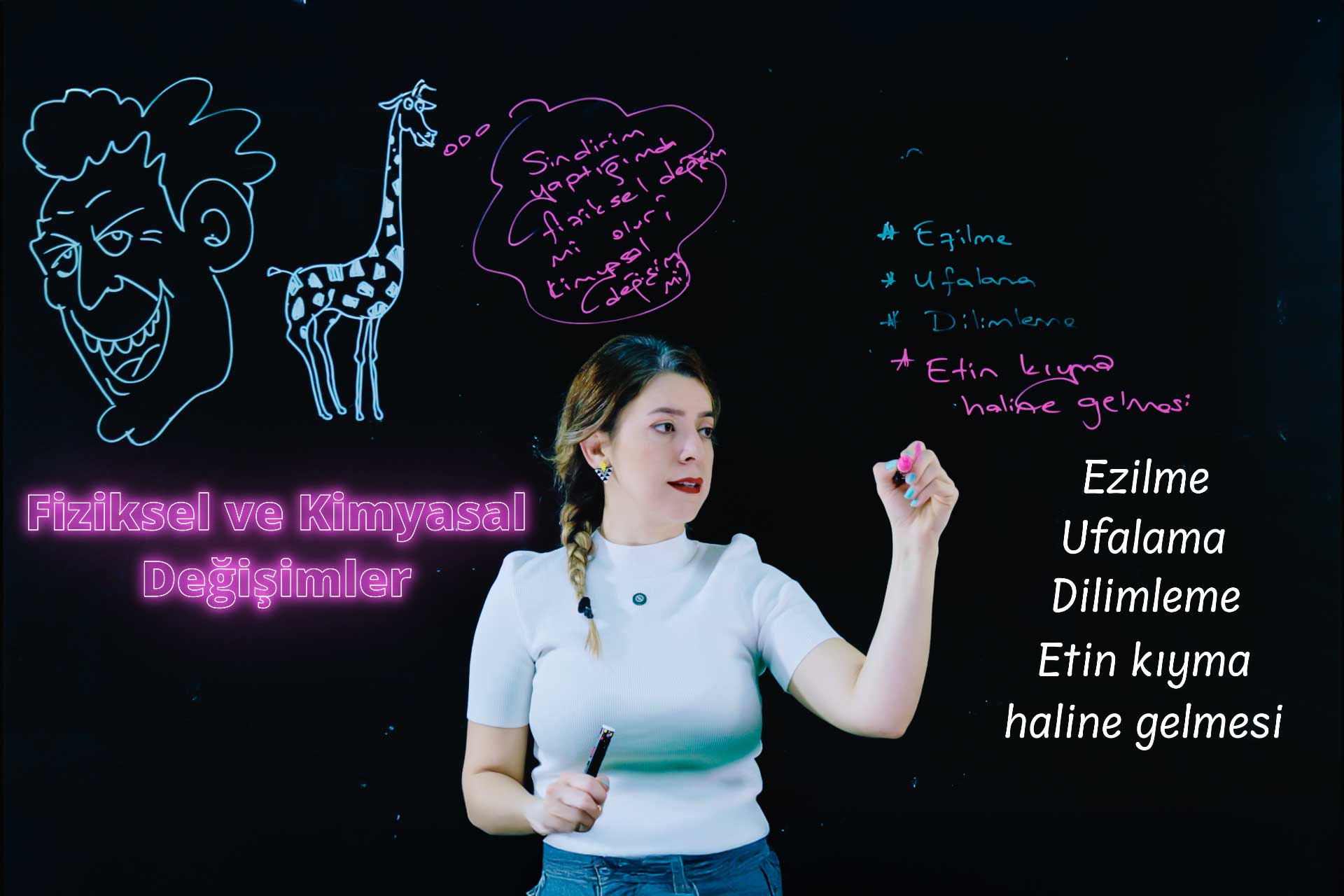 Fiziksel ve Kimyasal Değişimler Derya Hoca Yanında Lightboard Dersleri 8. Sınıf Fen Bilgisi Özel Ders