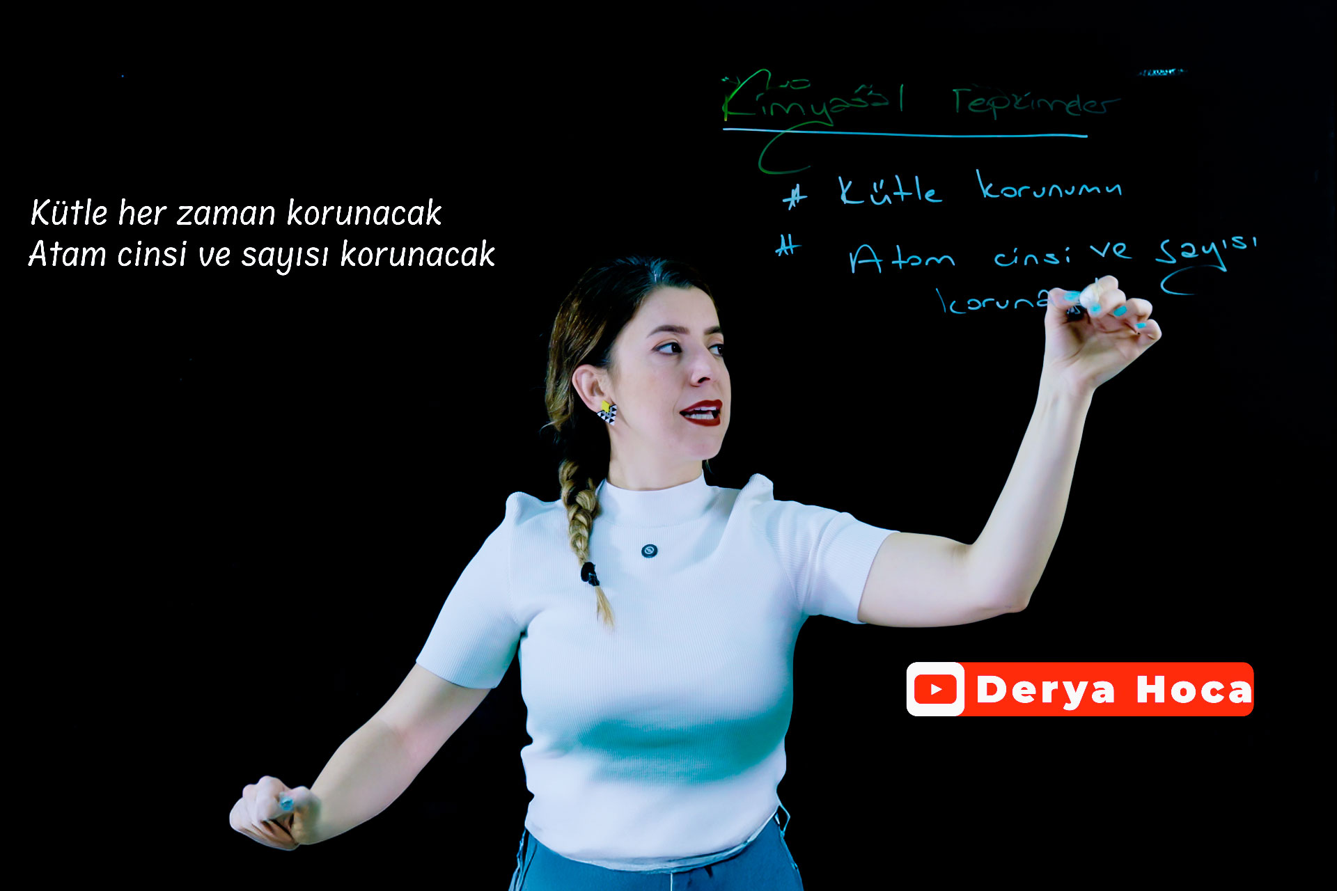 Kimyasal Tepkimeler Derya Hoca Yanında Lightboard Dersleri 8. Sınıf Fen Bilgisi Özel Ders